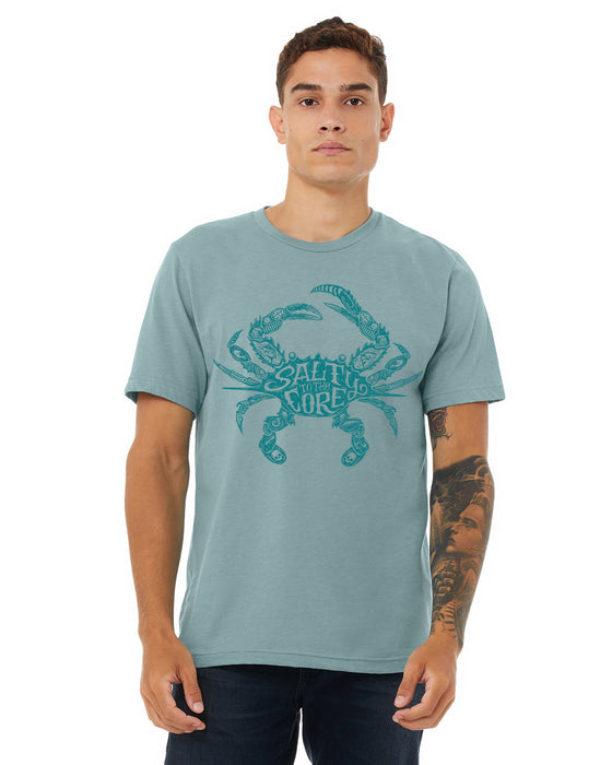 BHO "Salty To The Core" Salty Crab Men's Short Sleeve T-Shirt