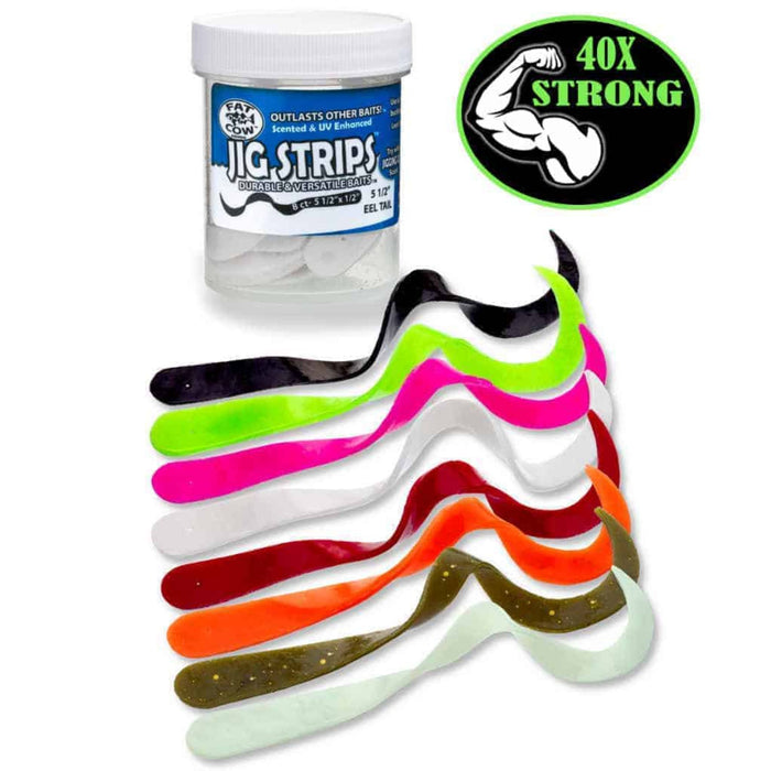 Fat Cow Fat Eel Tail Jig Strips