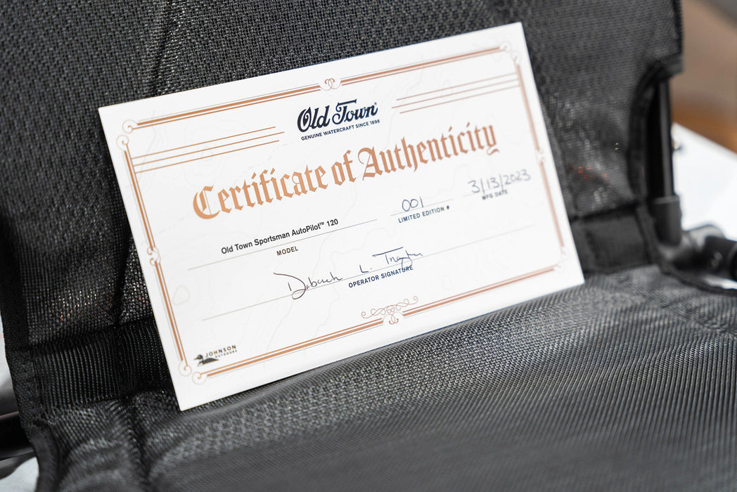 Old Town Limited Edition Gray Ghost Sportsman AutoPilot 136 Kayak