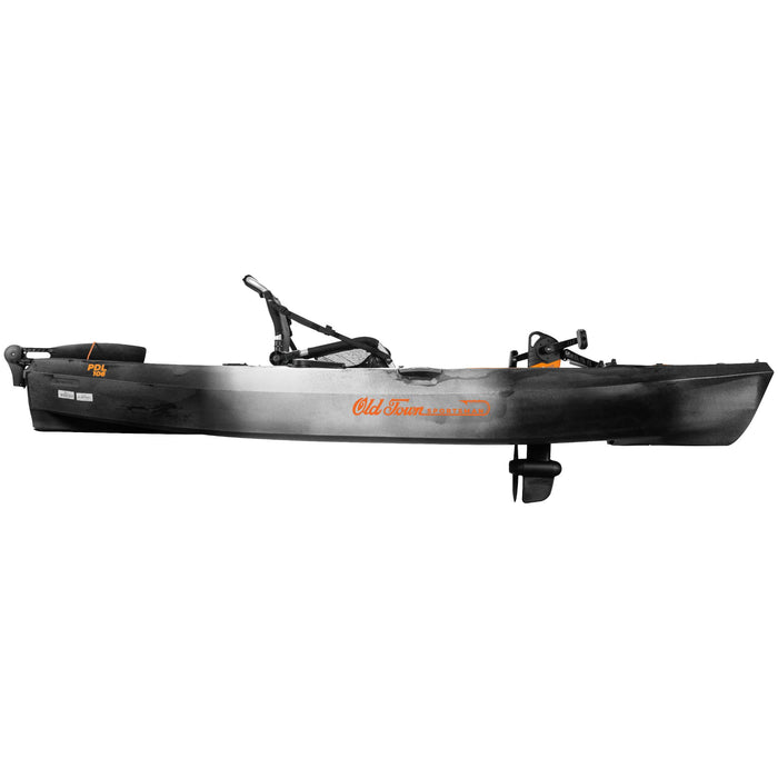 Old Town Limited Edition Gray Ghost Sportsman 106 PDL Kayak