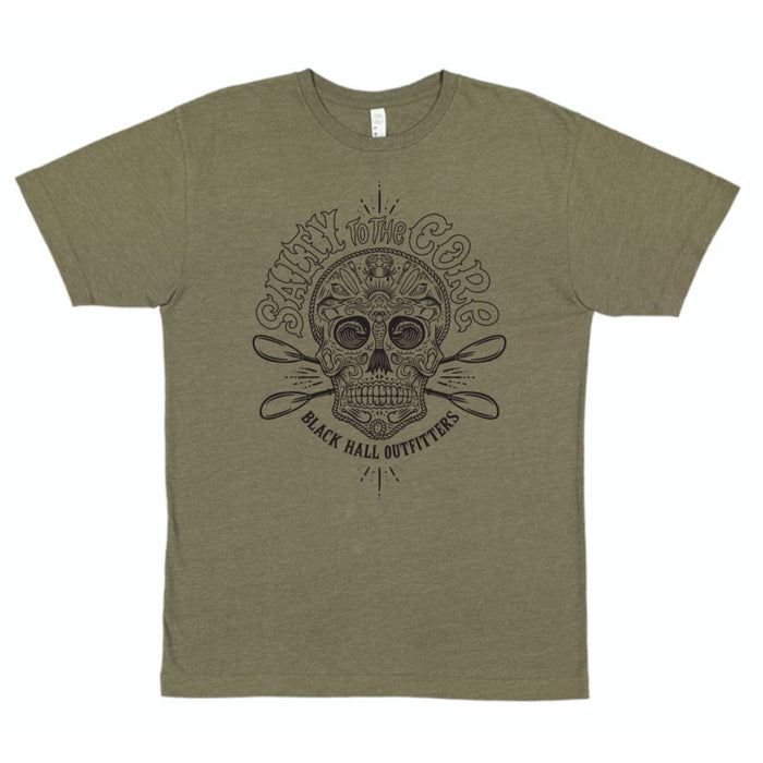 BHO "Salty to the Core" Sugar Skull Men's Short Sleeve Shirt