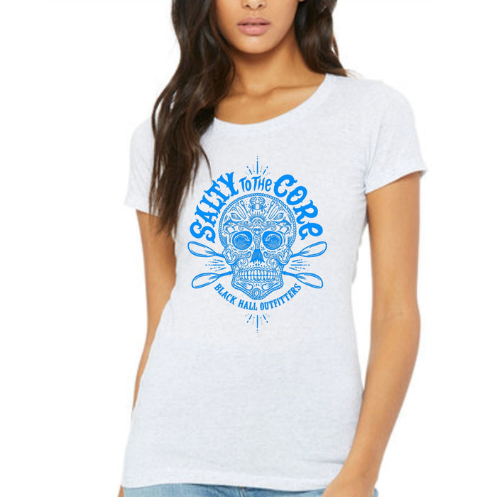 BHO "Salty to the Core" Sugar Skull Women's Short Sleeve Shirt