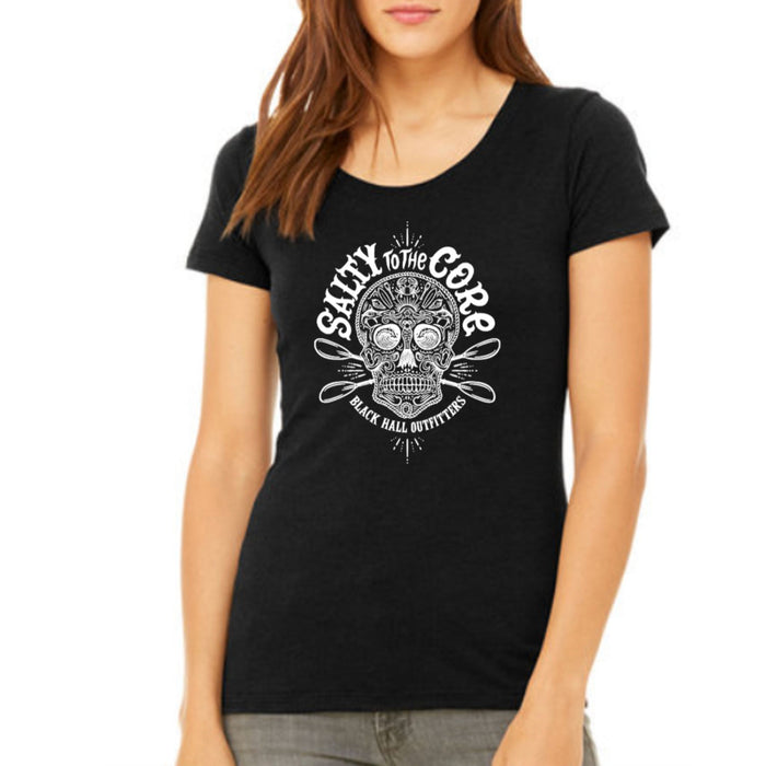 BHO "Salty to the Core" Sugar Skull Women's Short Sleeve Shirt