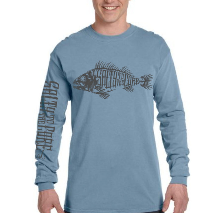 BHO "Salty To The Core" Bone Fish Long Sleeve Shirt