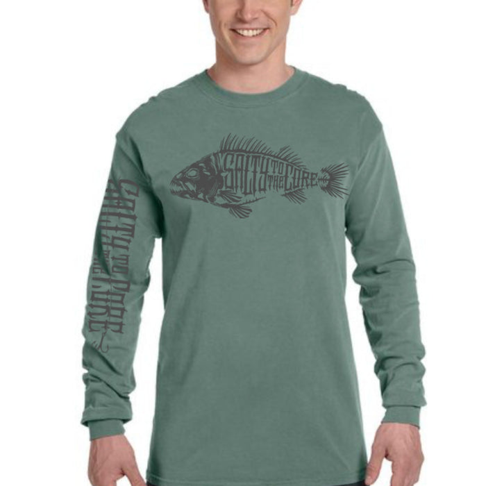 BHO "Salty To The Core" Bone Fish Long Sleeve Shirt