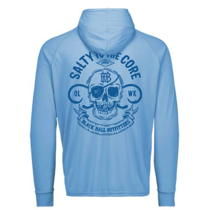 BHO "Salty to the Core" Original Skull SolarUV Long Sleeve Hoodie