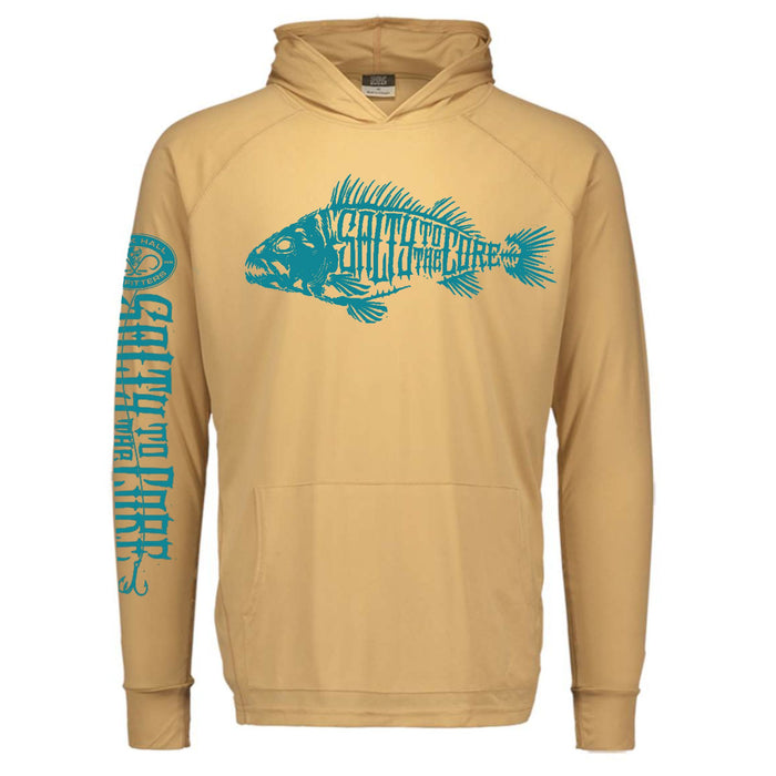 BHO "Salty To The Core" Bone Fish SolarUV Long Sleeve Hoodie