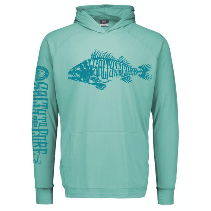 BHO "Salty To The Core" Bone Fish SolarUV Long Sleeve Hoodie