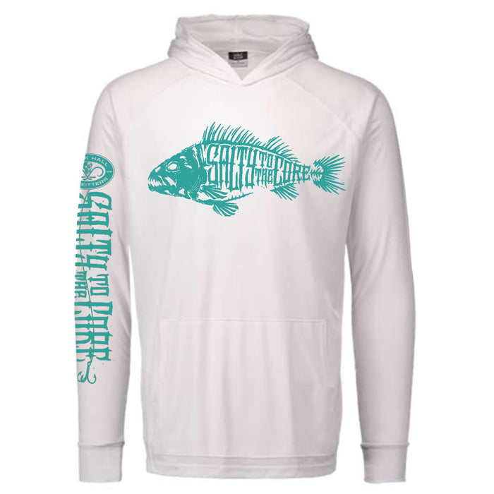 BHO "Salty To The Core" Bone Fish SolarUV Long Sleeve Hoodie