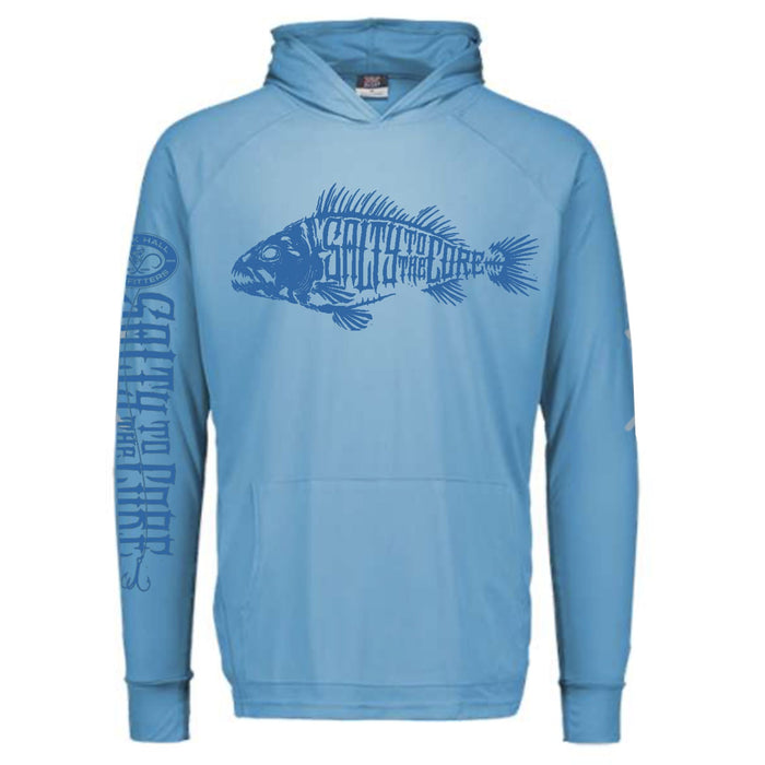 BHO "Salty To The Core" Bone Fish SolarUV Long Sleeve Hoodie