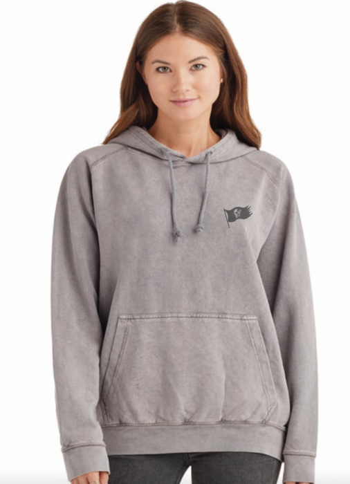BHO "Salty To The Core" Schoolin' Skull Garment Dyed Hoodie