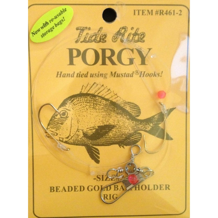 Tide Rite Porgy Beaded Gold Baitholder Rig