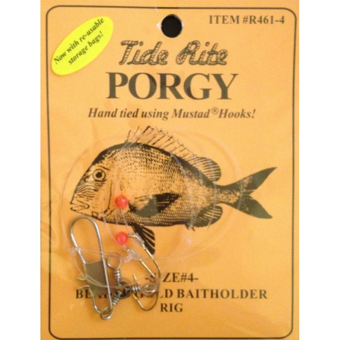 Tide Rite Porgy Beaded Gold Baitholder Rig