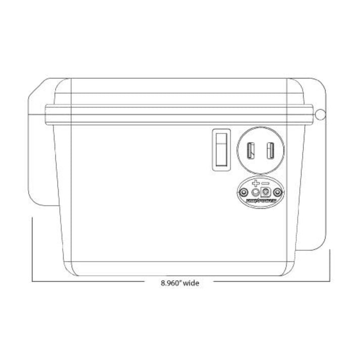 Yak-Power Power Pack Battery Box with Integrated USB Charging