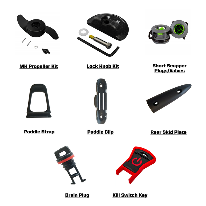 Black Hall Outfitters Old Town Sportsman 106 Powered by Minn Kota Replacement Parts Kit