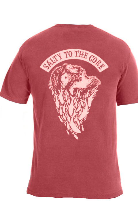 BHO "Salty To The Core" Schoolin' Skull Short Sleeve Shirt
