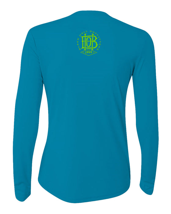 BHO "Salty to the Core" Sugar Skull SolarUV Long Sleeve Crewneck Shirt