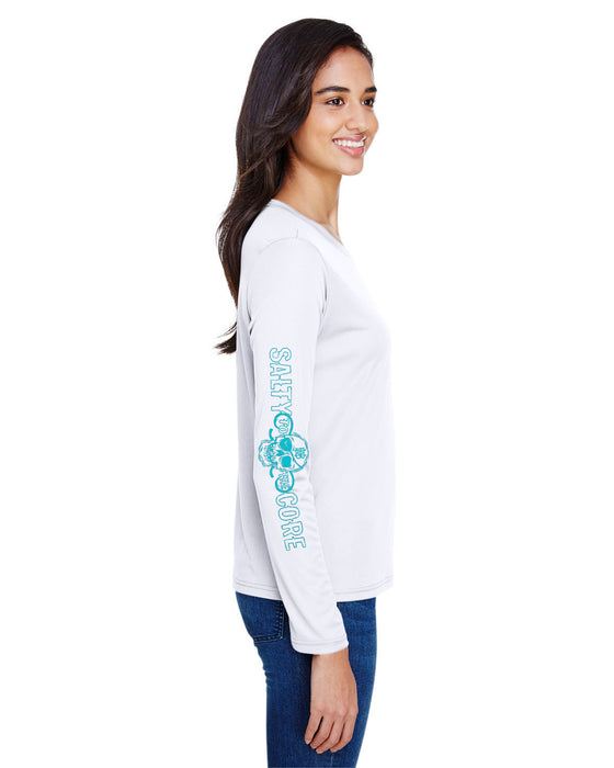BHO "Salty to the Core" Sugar Skull SolarUV Long Sleeve Crewneck Shirt