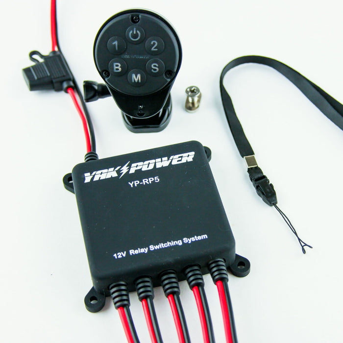 Yak-Power Wireless 5 Circuit Digital Switcher with Integrated Bluetooth Control