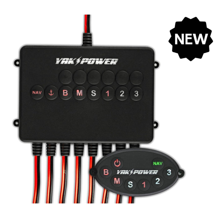 Yak Power Wireless 8 Circuit Digital Switcher with Integrated Bluetooth Control