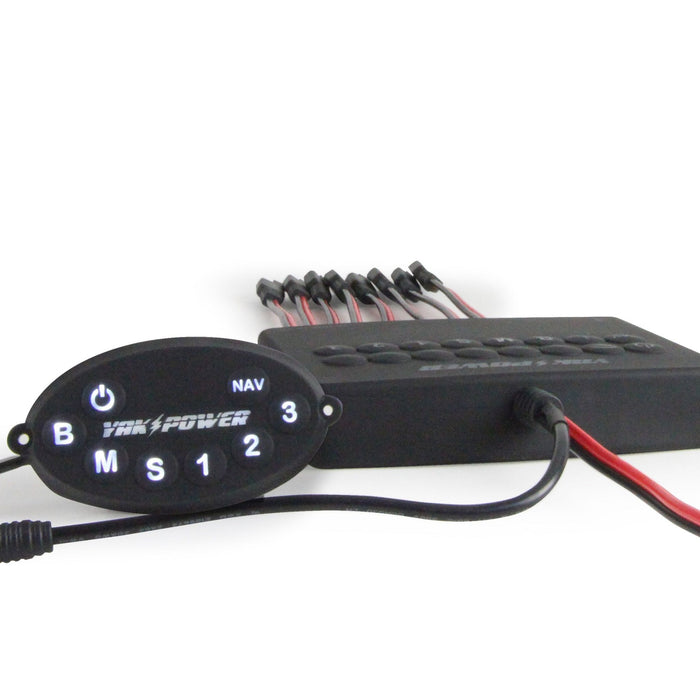 Yak Power Wireless 8 Circuit Digital Switcher with Integrated Bluetooth Control